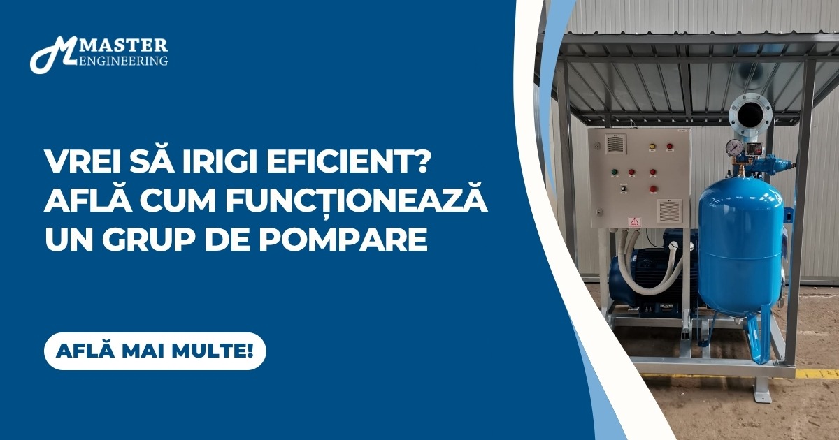 Vrei să irigi eficient? Află cum funcționează un grup de pompare