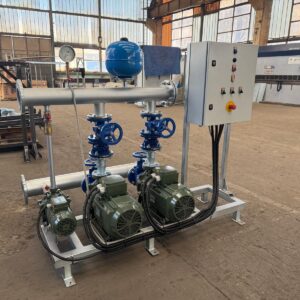 Grup de pompare antiincendiu,hidranti, (1A+1R + p), 2 x 10 l/s, 55 mCA + pilot